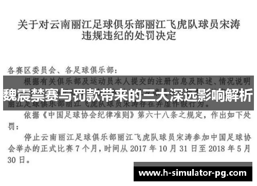 魏震禁赛与罚款带来的三大深远影响解析